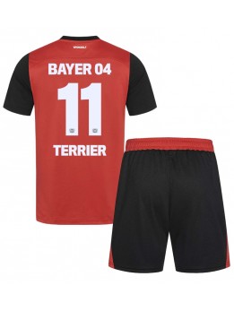 Billige Bayer Leverkusen Martin Terrier #11 Hjemmedraktsett Barn 2024-25 Kortermet (+ Korte bukser)